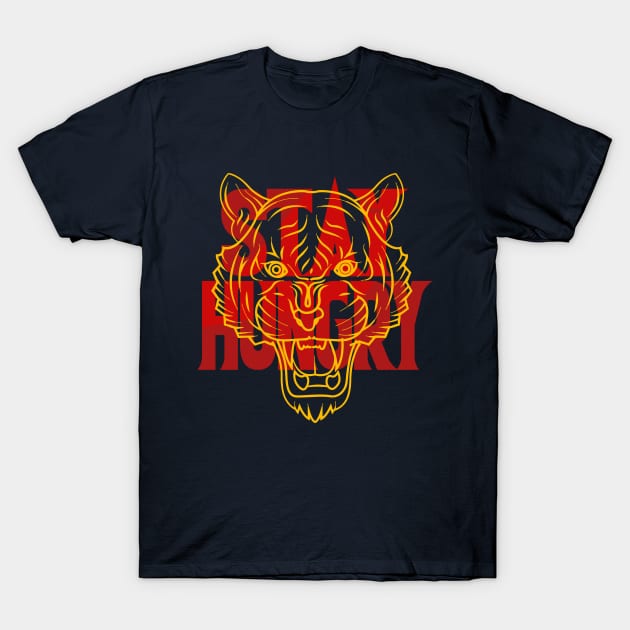 Stay Hungry Midas Gold Sneaker Art T-Shirt by funandgames